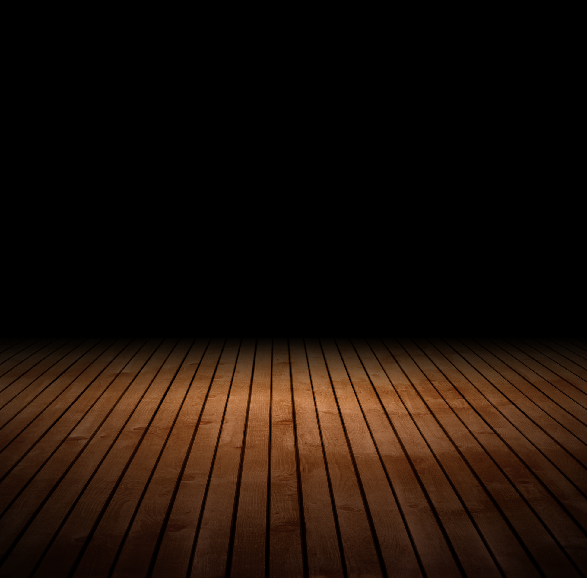Wood Floor and Black Background